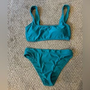 Billabong Teal Bikini Bottoms and Top